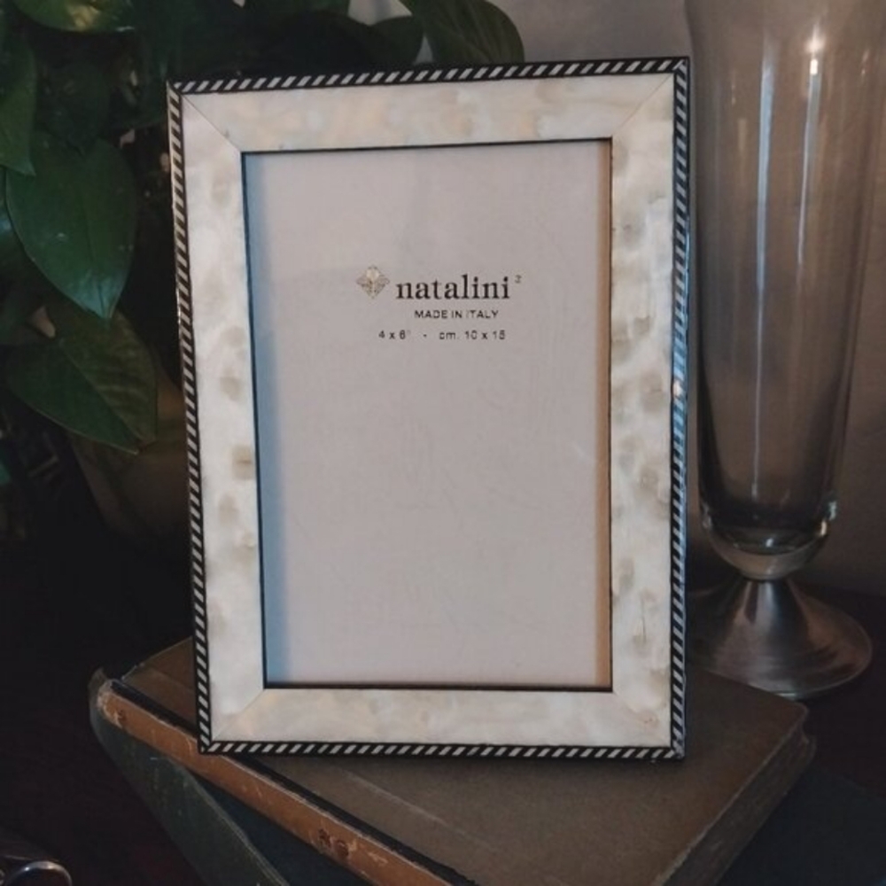 Natalini handmade Italian marquetry 4X6 picture frame